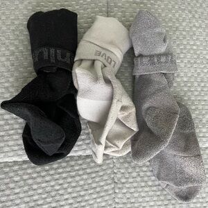 Lululemon socks. Powerstride crew cut. Used.